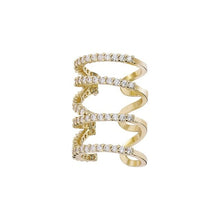 Load image into Gallery viewer, New Fashion Circle Ear Cuff Retractable Earrings for Women Men Gold