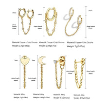 Load image into Gallery viewer, New Fashion Circle Ear Cuff Retractable Earrings for Women Men Gold - Sophornlilly