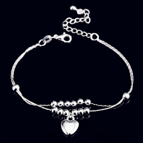 New Fashion Foot Anklet Sterling Ladies Silver Anklet