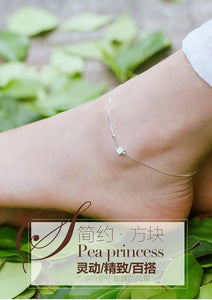 New Fashion Foot Anklet Sterling Ladies Silver