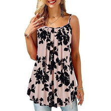 Load image into Gallery viewer, New Fashion Printing Pleated Skirt Sexy Off Shoulder Suspender Women's - Sophornlilly