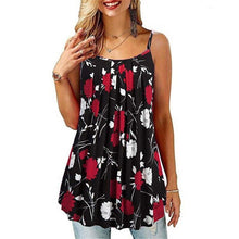 Load image into Gallery viewer, New Fashion Printing Pleated Skirt Sexy Off Shoulder Suspender Women's - Sophornlilly