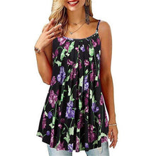 Load image into Gallery viewer, New Fashion Printing Pleated Skirt Sexy Off Shoulder Suspender Women's - Sophornlilly