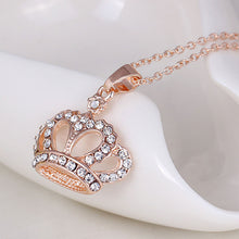 Load image into Gallery viewer, New Fashion Set Diamond Necklace Personality Crown Reveals Your