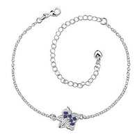 New Fashion Silver Jewelry Popular Necklace Ring Anklet Three piece