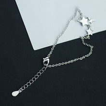 Load image into Gallery viewer, New Fashion Three Stars Pendant Anklet Sterling Silver