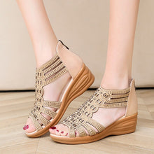 Load image into Gallery viewer, Wedge Sandals  Summer Elegant