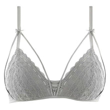 Load image into Gallery viewer, New Floral Lace Bra Panty Set for Women Sexy Lingerie Deep V Bralette