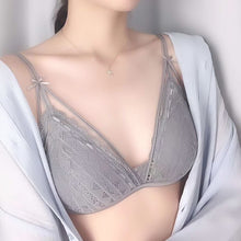 Load image into Gallery viewer, New Floral Lace Bra Panty Set for Women Sexy Lingerie Deep V Bralette