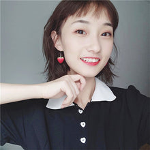 Load image into Gallery viewer, New Fruit strawberry earring female lovely girl simulation red