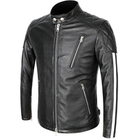 New Genuine Leather Jacket Men Motorcycle Cowhide Jacket Slim Street