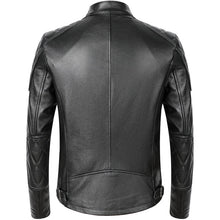 Load image into Gallery viewer, New Genuine Leather Jacket Men Motorcycle Cowhide Jacket Slim Street