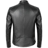 New Genuine Leather Jacket Men Motorcycle Cowhide Jacket Slim Street