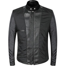 Load image into Gallery viewer, New Genuine Leather Jacket Men Motorcycle Cowhide Jacket Slim Street