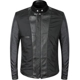 New Genuine Leather Jacket Men Motorcycle Cowhide Jacket Slim Street