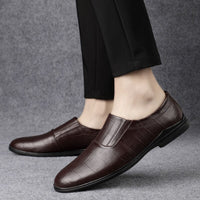 Genuine Leather Men Casual Shoes Luxury Brand Italian