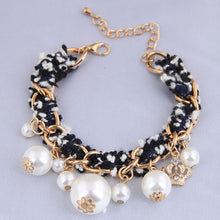 Load image into Gallery viewer, New Korean fashion versatile lady pearl Pendants cloth crown pearl