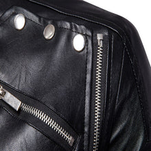 Load image into Gallery viewer, New Leather Jacket Stand up collar Slim Loose Casual