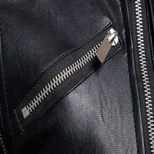Load image into Gallery viewer, New Leather Jacket Stand up collar Slim Loose Casual
