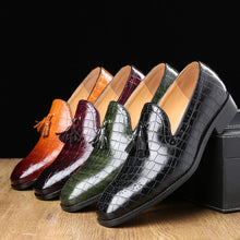 Load image into Gallery viewer, Loafers Men Shoes Pu Solid Color Fashion Business Casual