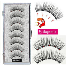 Load image into Gallery viewer, New MBA 5 Magnetic Eyelashes Curler Set Long 3D Mink Magnetic lashes