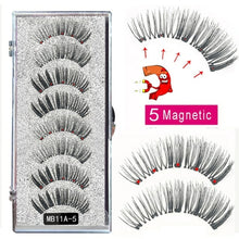 Load image into Gallery viewer, New MBA 5 Magnetic Eyelashes Curler Set Long 3D Mink Magnetic lashes
