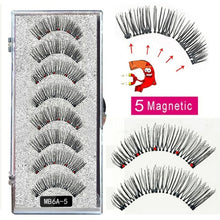 Load image into Gallery viewer, New MBA 5 Magnetic Eyelashes Curler Set Long 3D Mink Magnetic lashes