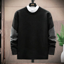 Load image into Gallery viewer, New Men Fashion Sweater Patchwork Round Collar