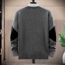 Load image into Gallery viewer, New Men Fashion Sweater Patchwork Round Collar