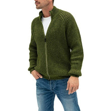 Load image into Gallery viewer, Warm Cashmere Wool Zipper Cardigan