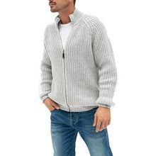 Load image into Gallery viewer, Warm Cashmere Wool Zipper Cardigan