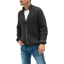 Load image into Gallery viewer, Warm Cashmere Wool Zipper Cardigan