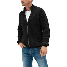 Load image into Gallery viewer, Warm Cashmere Wool Zipper Cardigan