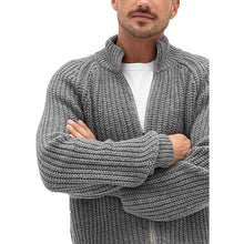 Load image into Gallery viewer, Warm Cashmere Wool Zipper Cardigan