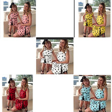 Load image into Gallery viewer, New Mother Daughter Matching Clothes Dot Print Sleeveless