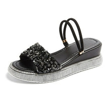Load image into Gallery viewer, New Platform Sandals Women Summer Gold Slippers Chunky - Sophornlilly