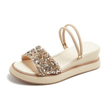Load image into Gallery viewer, New Platform Sandals Women Summer Gold Slippers Chunky - Sophornlilly