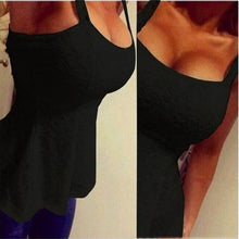 Load image into Gallery viewer, New Plus Size Tops Women Sexy U Neck Vest Sleeveless Tank Top Lace