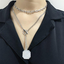 Load image into Gallery viewer, New Punk Rock Silver Color Chain Choker Necklaces For Women Thick Link - Sophornlilly