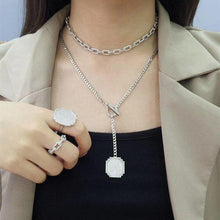 Load image into Gallery viewer, New Punk Rock Silver Color Chain Choker Necklaces For Women Thick Link - Sophornlilly