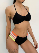 Load image into Gallery viewer, New Push Up Women's Swimsuit Sexy Bikinis Strap Halter Swimwear Solid - Sophornlilly