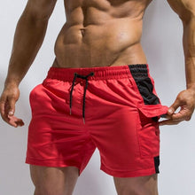 Load image into Gallery viewer, New Red Black Red Pocket Swimming Trunks mens swim briefs zwembroek