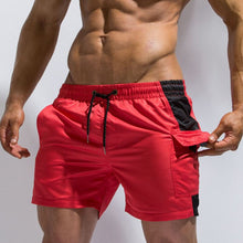 Load image into Gallery viewer, New Red Black Red Pocket Swimming Trunks mens swim briefs zwembroek