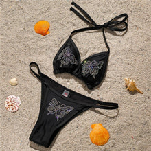 Load image into Gallery viewer, New Sexy Bling Rhinestone Bikini Female Swimsuit Women Swimwear Micro - Sophornlilly