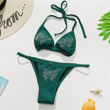 Load image into Gallery viewer, New Sexy Bling Rhinestone Bikini Female Swimsuit Women Swimwear Micro - Sophornlilly