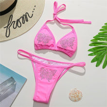 Load image into Gallery viewer, New Sexy Bling Rhinestone Bikini Female Swimsuit Women Swimwear Micro - Sophornlilly