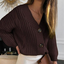 Load image into Gallery viewer, New Sexy V neck Cardigan Oversized Sweater