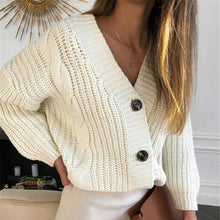 Load image into Gallery viewer, New Sexy V neck Cardigan Oversized Sweater