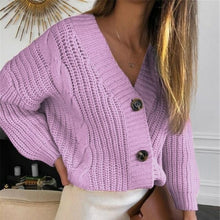 Load image into Gallery viewer, New Sexy V neck Cardigan Oversized Sweater