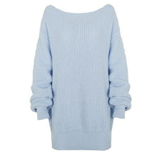 Load image into Gallery viewer, New Spring Women Knitted Sweaters Fashion O neck Solid Dress Women